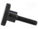 Knob  Ø  16mm  Ext.thread  M4  16mm  H  9.5mm  steel  knurled