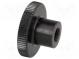 Knob  Ø  20mm  Int.thread  M5  H  11.5mm  steel  DIN  466  knurled