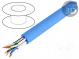 Wire  U/FTP  6a  solid  Cu  4x2x23AWG  LSZH  blue  500m  Øcable  7mm