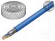 Wire  S/FTP  6a  solid  Cu  4x2x23AWG  LSZH  blue  100m  Øcable  7mm