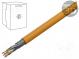 Wire  S/FTP  7  solid  4x2x23AWG  LSZH  orange  500m  Øcable  7.2mm