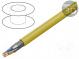 Wire  S/FTP  7a  solid  Cu  4x2x22AWG  LSZH  yellow  500m  CPR  B2ca