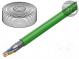 Wire  S/FTP  Cat 8.2  solid  Cu  4x2x22AWG  LSZH  green  50m  CPR  Dca