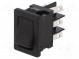 ROCKER  DPDT  Pos  2  ON-ON  10A/125VAC  black  Leads  for soldering