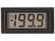 Panel DC voltage meter  LCD 3,5 digit 12,5mm  VDC  0÷200mV