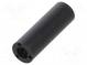 Spacer sleeve  cylindrical  polyamide  M2  L  12mm  Øout  4mm  black