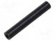 Spacer sleeve  cylindrical  polyamide  M2  L  25mm  Øout  4mm  black