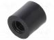 Spacer sleeve  cylindrical  polyamide  M3  L  6mm  Øout  6mm  black