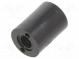 Spacer sleeve  cylindrical  polyamide  M3  L  8mm  Øout  6mm  black