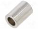 Spacer sleeve  15mm  cylindrical  brass  nickel  Out.diam  10mm
