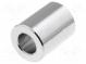 Spacer sleeve  14mm  cylindrical  brass  nickel  Out.diam  8mm