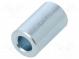 Spacer sleeve  10mm  cylindrical  steel  zinc  Out.diam  6mm