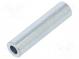 Spacer sleeve  25mm  cylindrical  steel  zinc  Out.diam  6mm