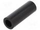 Spacer sleeve  cylindrical  polyamide  L  28mm  Øout  10mm  black
