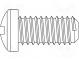 Screw  M8x25  Head  cheese head  Phillips  polyamide  Colour  white