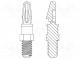 Дистанц PCB  полиамид 66  Дл  3,2мм  шток с резьбой,на защелки