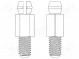 PCB distance  polyamide 66  L  9.5mm  screwed rod,snap fastener