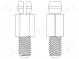 PCB distance  polyamide 66  L  9.5mm  screwed rod,snap fastener