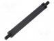 Screwed spacer sleeve  hexagonal  polyamide  M5  L  80mm  black
