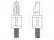 PCB distance  polyamide 66  L  9.5mm  screwed rod,snap fastener