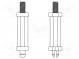 PCB distance  polyamide 66  L  6mm  screwed rod,snap fastener