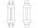 PCB distance  polyamide 66  L  6.4mm  latch/latch  black  UL94V-0