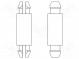 PCB distance  polyamide 66  L  6.4mm  latch/latch  natural