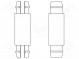 PCB distance  polyamide 66  L  28.6mm  latch/latch  natural