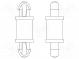 PCB distance  polyamide 66  L  4.8mm  latch/latch  natural