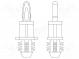 PCB distance  polyamide 66  L  19.1mm  natural  UL94V-0