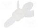 PCB distance  polyamide  L  6.4mm  snap fastener  natural