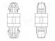 PCB distance  polyamide 66  L  3mm  latch/latch  natural  UL94V-2