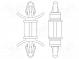 PCB distance  polyamide 66  L  6.4mm  latch/latch  natural
