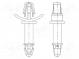 PCB distance  polyamide 66  L  31.7mm  latch/latch  natural