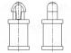 PCB distance  polyamide 66  L  3.2mm  snap fastener  natural
