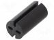 Spacer sleeve  LED  Øout  5.1mm  ØLED  5mm  L  10mm  black  UL94V-0