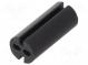 Spacer sleeve  LED  Øout  4mm  ØLED  3mm  L  9.5mm  black  UL94V-0