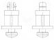 PCB distance  polyamide 66  L  9.5mm  latch/latch  natural