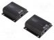 HDMI extender  HDCP 1.2a  HDMI socket x3,RJ45 socket x2  black