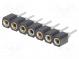 Socket  pin strips  female  PIN  7  turned contacts  straight  THT