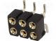 Socket  pin strips  female  PIN  6  turned contacts  vertical  SMT