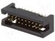 Socket  IDC  male  PIN  20  straight  THT  gold flash  1.27mm