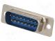D-Sub  PIN  15  plug  male  soldering  for cable  gold flash