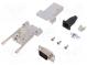 D-Sub  PIN  15  plug  male  shielded,stamped and formed contacts