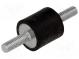 Vibration damper  M6  Ø  20mm  rubber  L  20mm  Thread len  18mm