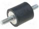 Vibration damper  M8  Ø  40mm  rubber  L  30mm  Thread len  23mm