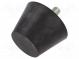 Vibroisolation foot  Ø  60mm  Shore hardness  70±5  3258N  326N/mm