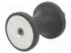 Vibration damper  M8  Ø  40mm  rubber  L  48mm  Thread len  23mm