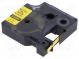 Heat shrink markers  1.5m  yellow  Character colour  black  RHINO
