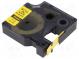 Heat shrink markers  1.5m  yellow  Character colour  black  RHINO